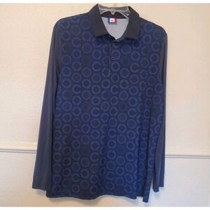 Castelbajac Men's Royal Blue Long Sleeve Polo Shirt Size M Activewear Top